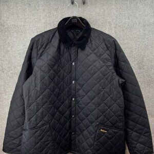 Barbour Black Mens Size 3XL Heritage Liddesdale Quilted Jacket Pockets New W Tag